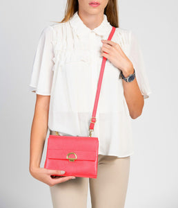 La Lupa Sabrina Crossbody- Salmon Pink