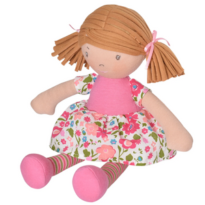 Bonikka Lil'l Fran, Light Brown Hair, Pink and Floral Dress