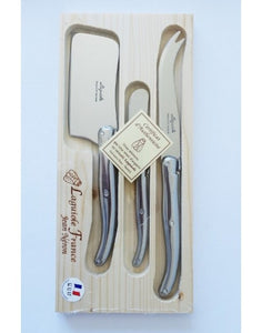 Laguiole Stainless Steel 3 piece Cheese set