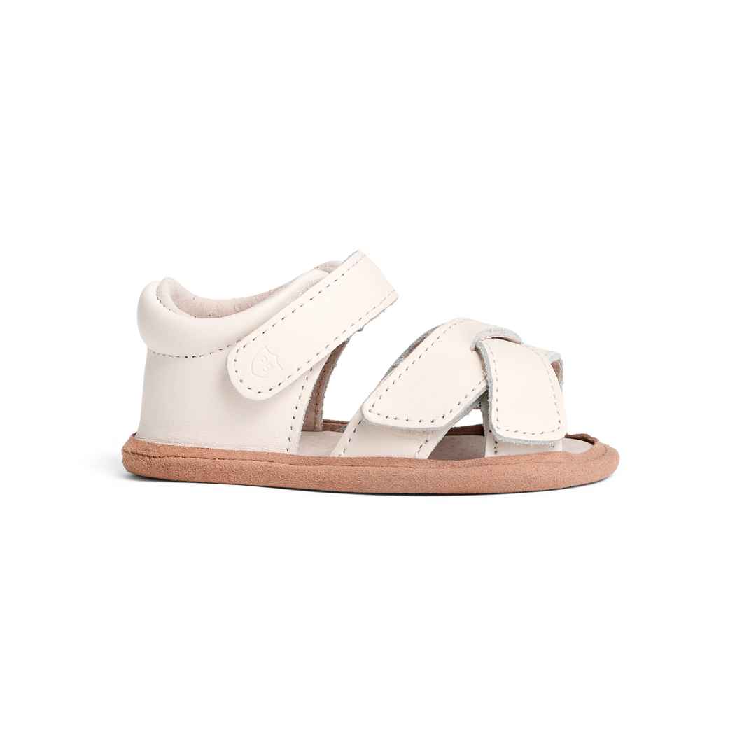 Pretty Brave Baby Criss Cross Sandal in Stone