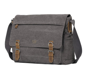 Troop Classic London Laptop Messenger Bag-Charcoal