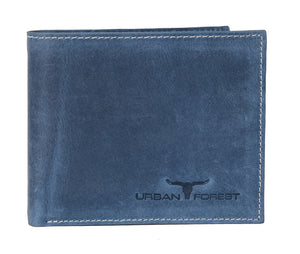 Urban Forest Logan Leather Wallet-Blue