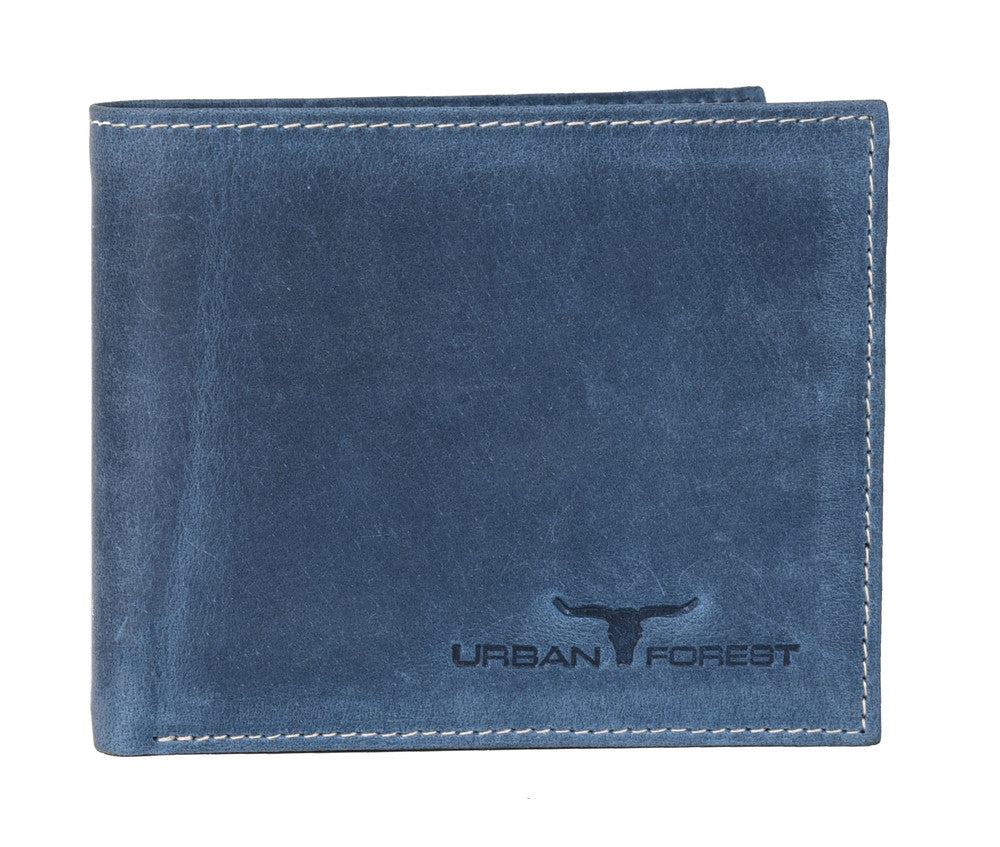Urban Forest Logan Leather Wallet-Blue