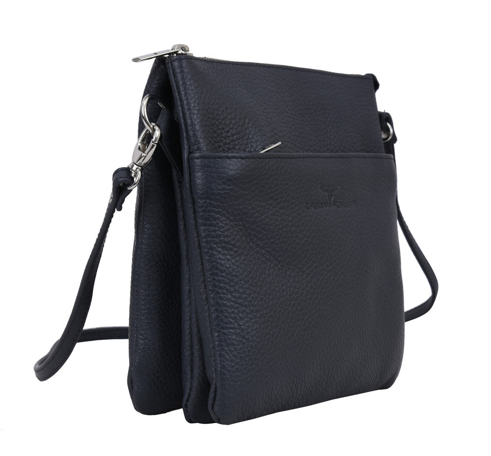 Urban Forest Eva Small Square Leather Sling- Rambler Navy