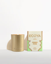 Load image into Gallery viewer, Ecoya Fresh Pine Mini Goldie Candle Holiday Collection
