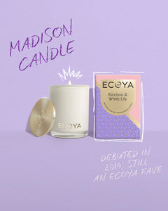 Ecoya Greatest Hits 2024- Bamboo & White Lily Madison Candle