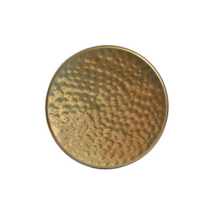 CC Interiors Hammered Coasters in Brass Finish
