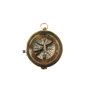 CC Interiors Sundial with Compass in Two Tone Antique Finish