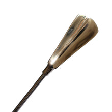 Load image into Gallery viewer, CC Interiors Long Shoe Horn Nickel Finish with Wooden Handle
