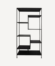 Load image into Gallery viewer, French Country Collections Black Metal Staggered Shelf
