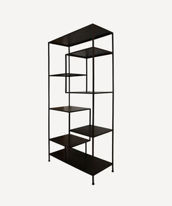 French Country Collections Black Metal Staggered Shelf