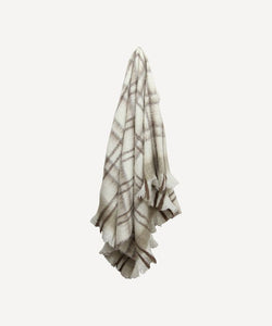 French Country Collections Plaid Taupe Throw