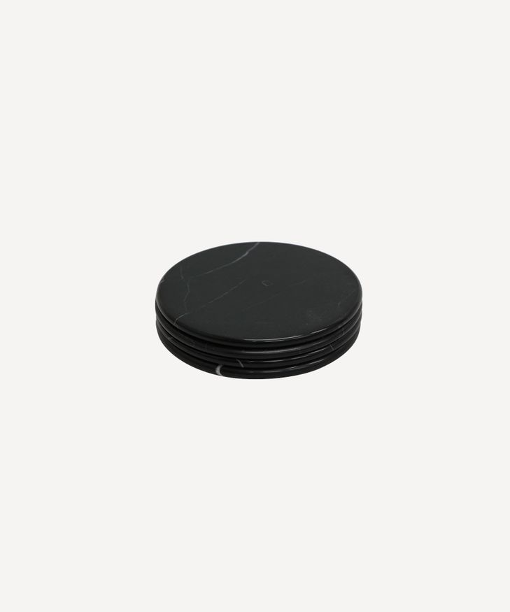 French Country Collections Malmo Coasters Black set of 4