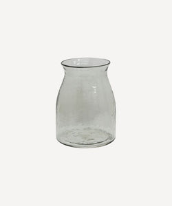 French Country Collections Dappled Clear Fluted Vase