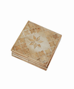 French Country Collections Flower Bone Coasters
