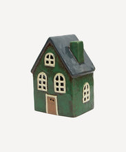 Load image into Gallery viewer, French Country Collections Alsace Tea Light Barn Green
