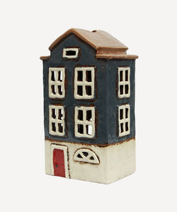 French Country Collections Alsace Tea Light House Nordic Navy
