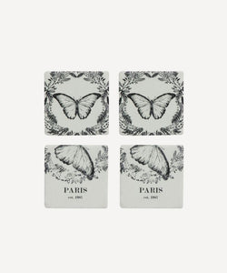 French Country Collections Butterfly Coasters