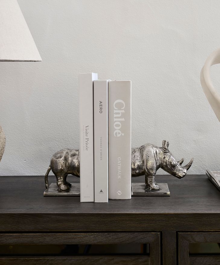 French Country Collections Rhino Bookends