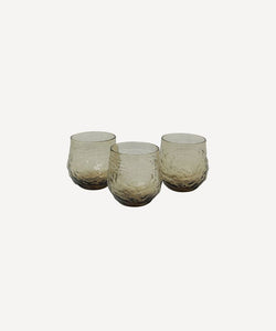 French Country Collections Serena Smoke Tumblers set of 4