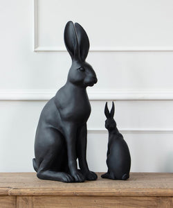 French Country Collections Harold the Hare Black