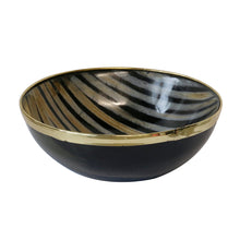 Load image into Gallery viewer, CC Interiors Bombay Horn with Brass Rim Bowl
