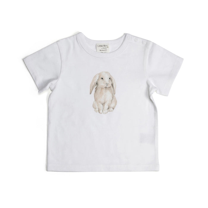 Little Bee by Dimples Cotton T-Shirt- Bunny