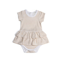 Load image into Gallery viewer, Little Bee by Dimples Cotton Skirt Bodysuit- Gingham
