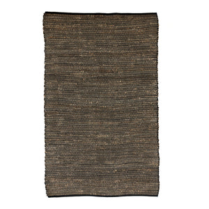 CC Interiors Cuba Natural/Black Textural Jute/Cotton Rug 180x120