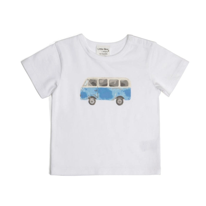 Little Bee By Dimples Camper Van Cotton T-Shirt