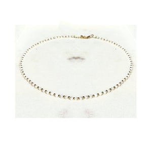 Lindi Kingi Moonstone Beaded Necklace- Gold