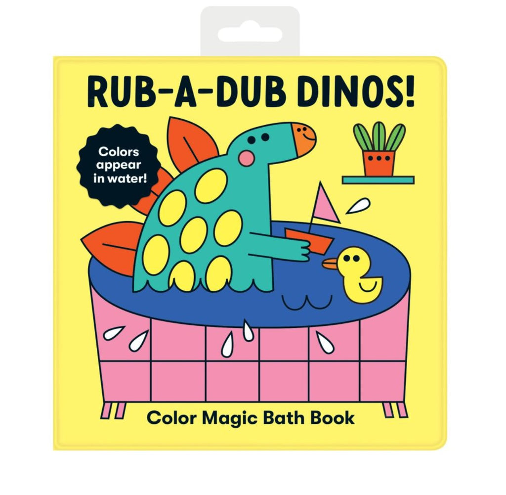 Mudpuppy Rub-A-Dub Dinos! Colour Magic Bath Book