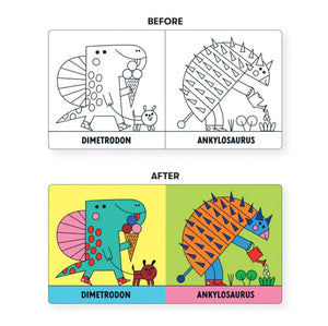 Mudpuppy Rub-A-Dub Dinos! Colour Magic Bath Book