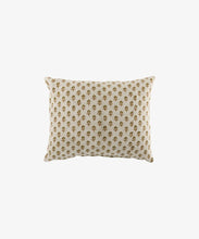 Load image into Gallery viewer, French Country Collections Flower Handblock Velvet Cushion with Feather Inner
