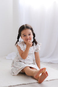 Burrow & Be Bellis Flutter Sleeve Dress