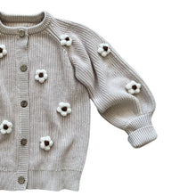 Load image into Gallery viewer, Arthur Ave Beige Flower Cardigan
