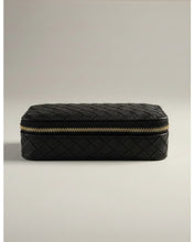 Load image into Gallery viewer, Stella &amp; Gemma Black Weave Travel Case
