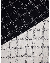 Load image into Gallery viewer, Stella &amp; Gemma Patchwork Black with Tassles Scarf
