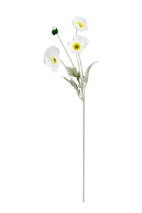 Flower Systems Iceland Poppy Spray 62cm- White