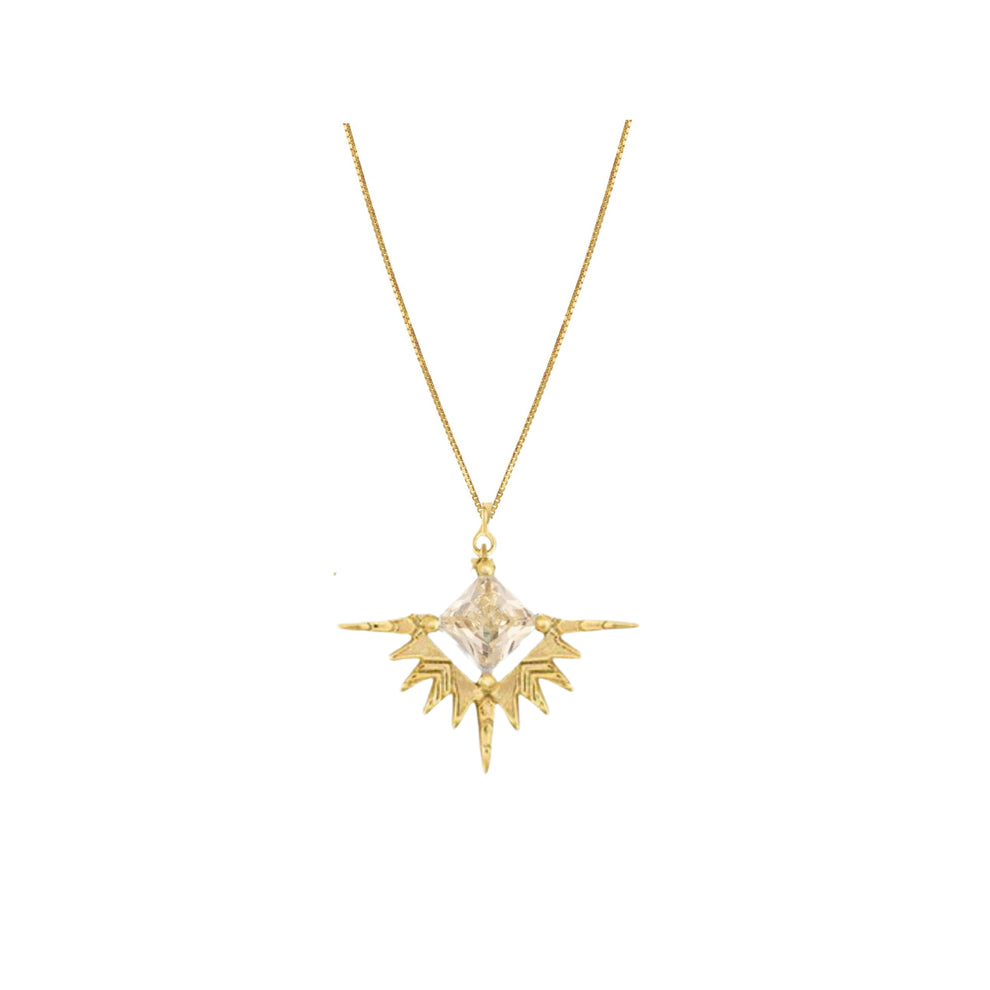 Lindi Kingi Solstice Necklace Gold & Pale Lemon