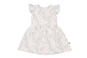Burrow & Be Bellis Flutter Sleeve Dress