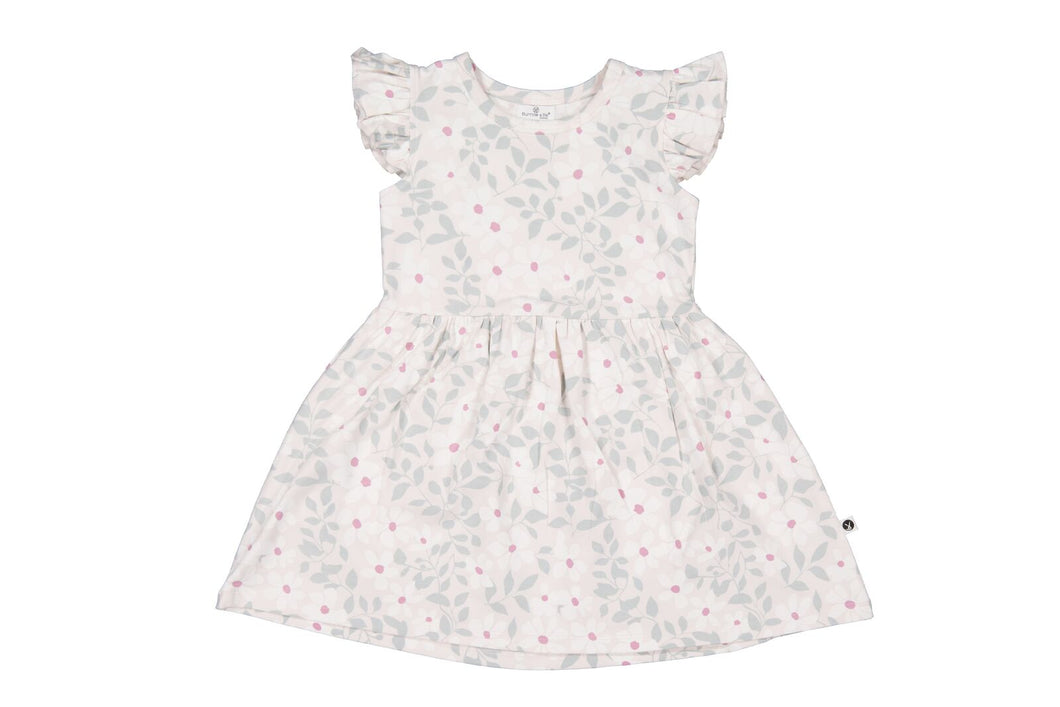 Burrow & Be Bellis Flutter Sleeve Dress