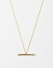Load image into Gallery viewer, Stella &amp; Gemma Gold Rod with Pearl Ends Necklace
