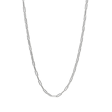 Load image into Gallery viewer, Fabuleux Vous Steel Me Stainless Steel Paper Clip Chain Silver 50cm
