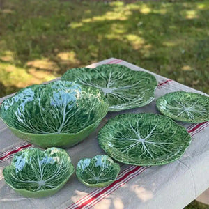 Le Forge Melamine Cabbage Leaf Small Dish 13cm