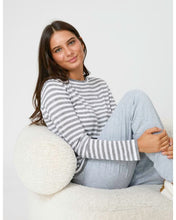 Load image into Gallery viewer, Stella &amp; Gemma Mondo Knit Grey Marle Stripe

