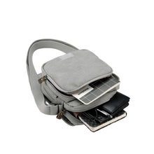 Load image into Gallery viewer, Troop Classic Small Zip Front Cross Body Bag- Ash Grey
