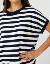 Load image into Gallery viewer, Stella &amp; Gemma Gwen Tee- Milk/Midnight Stripe
