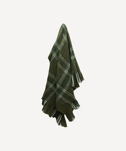 French Country Collections Plaid Green Throw