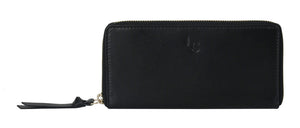 Lund & Co Anna Leather Wallet- Black